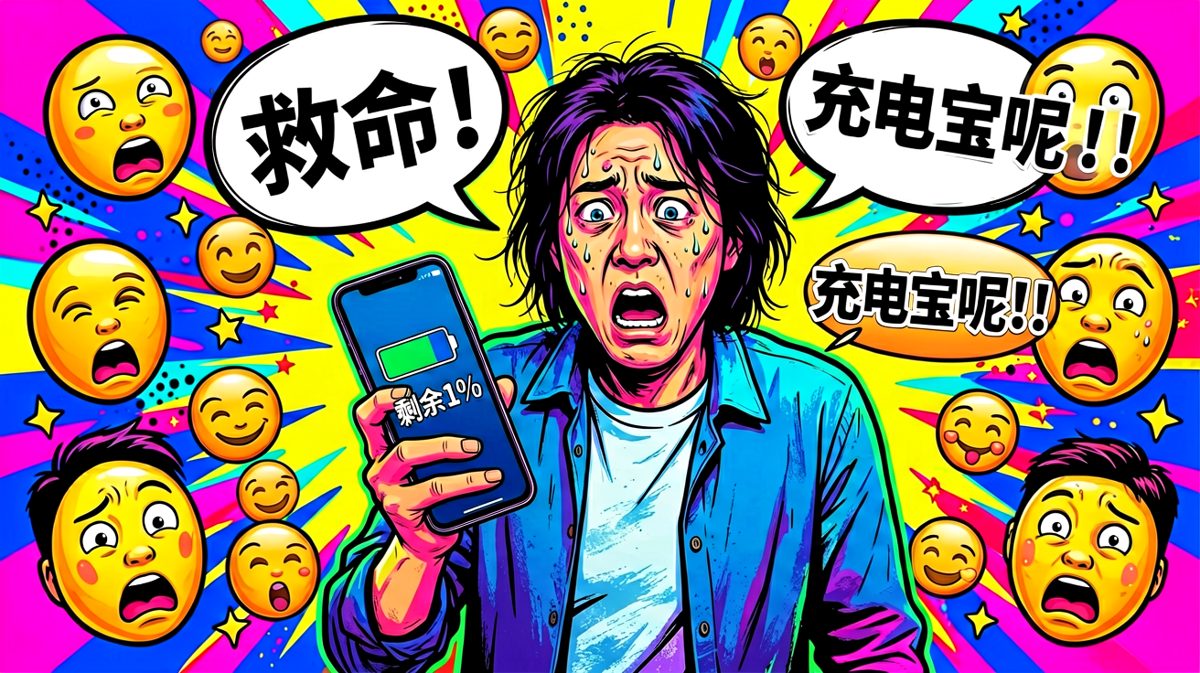 电量1%时的世界末日感，谁懂？