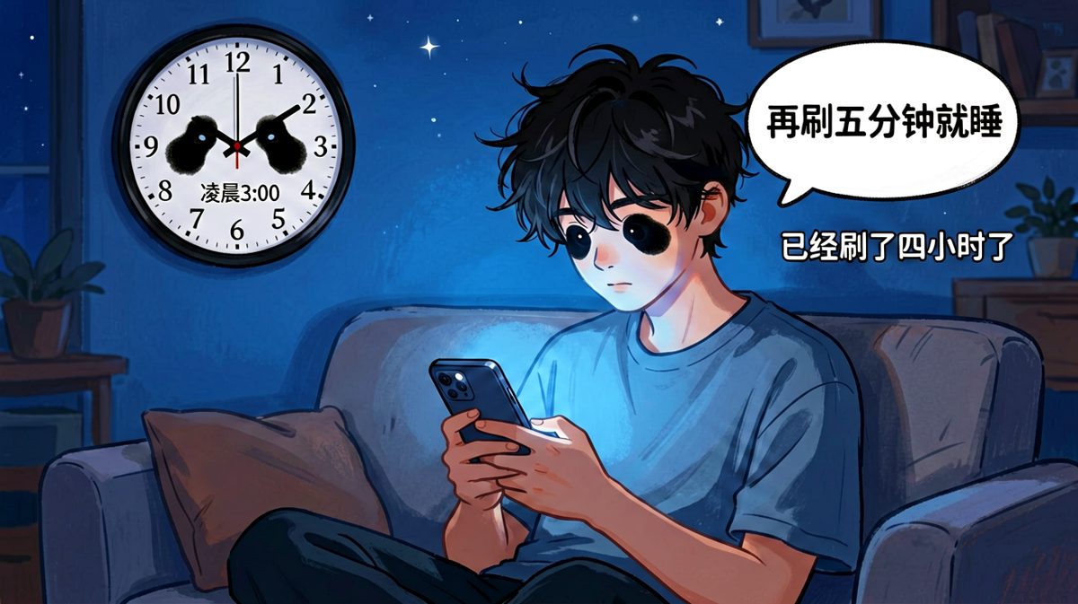 熬夜冠军的深夜自我修养。