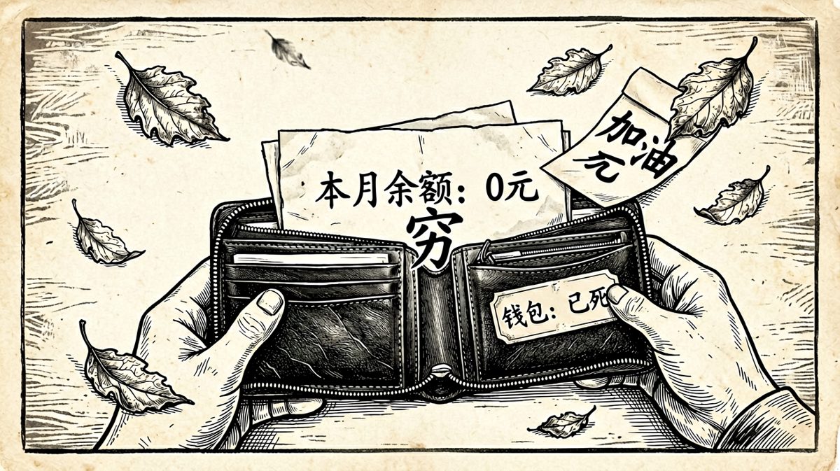 打开钱包那一刻，我懂了什么叫心碎。