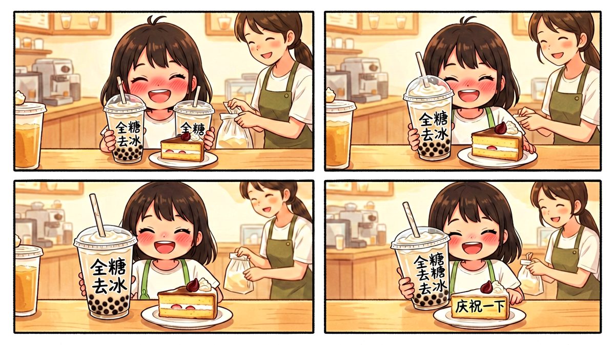 一秒沦陷，奶茶蛋糕全拿下！