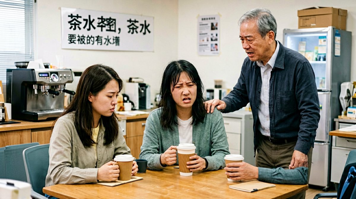 员工以为要说加班，老板却说：「你黑眼圈太重了，明天早点下班，我来盯着。」