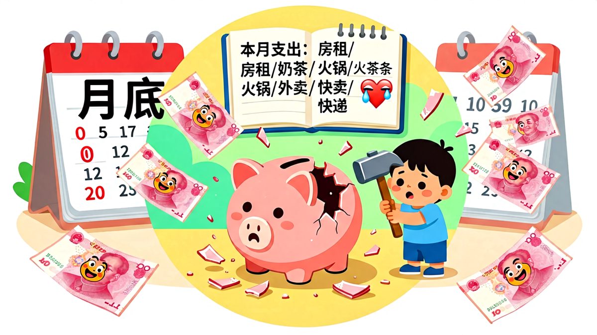 月初以为自己是富豪，月底发现自己是乞丐