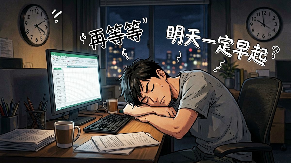凌晨四点的我：明天一定早起！