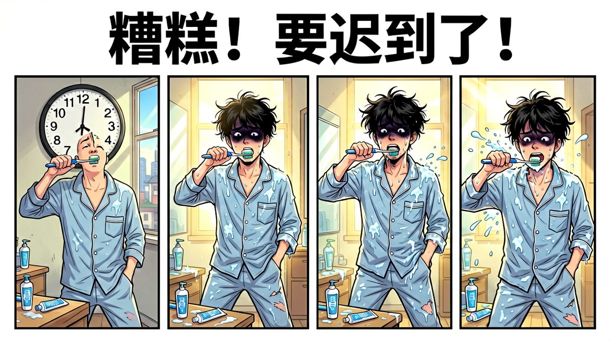 一觉醒来发现已经迟到，彻底慌了