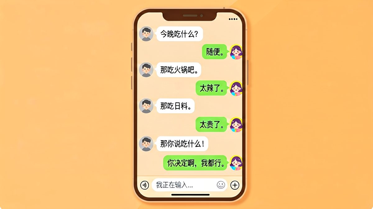 "随便"二字的致命连锁反应，女生终于忍无可忍发长语音——