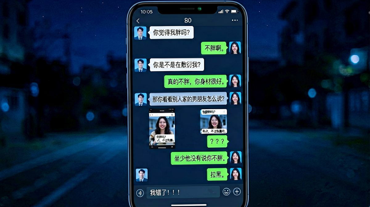 回答"不胖"居然还是错？男生搬起石头砸自己的脚——