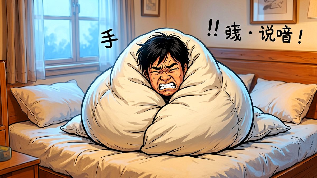 被子是个封印，根本起不来