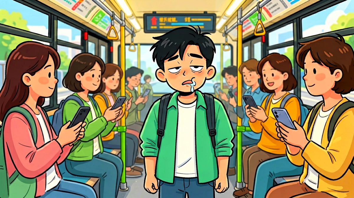 到站台了，但仍撑不住眼皮