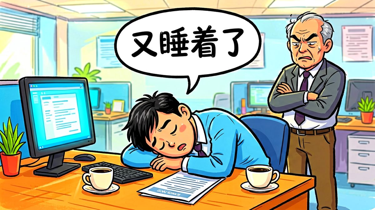 终于到公司，直接睡死过去