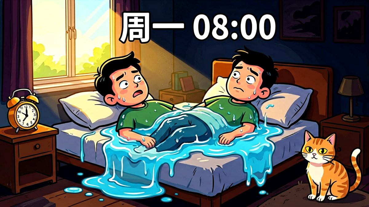 周一早上的我：一滩有意识的水