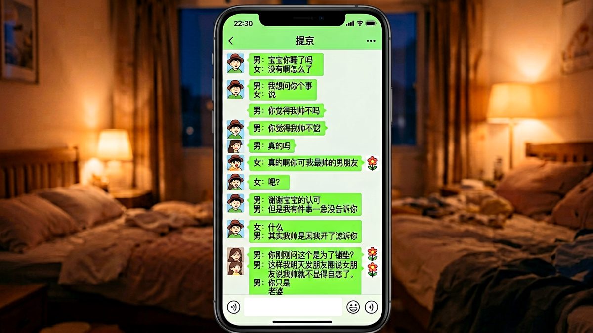 绕了一大圈就为了明天朋友圈有人夸他帅