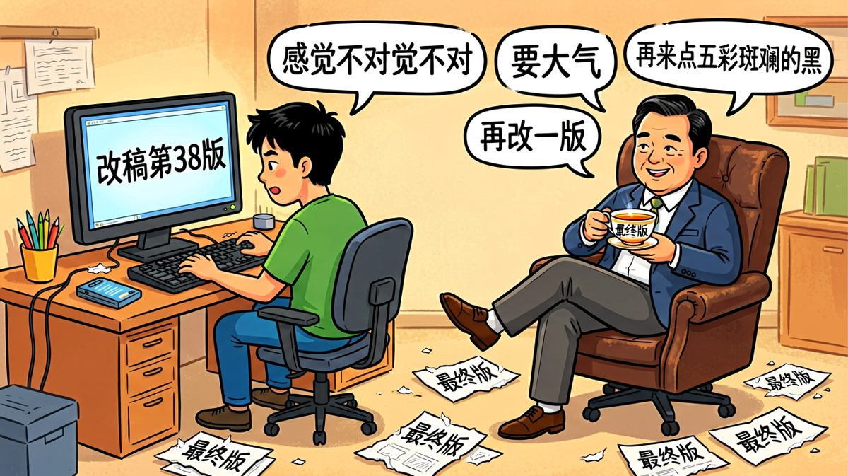 甲方的一句'感觉不对'，足够杀死一千只设计师