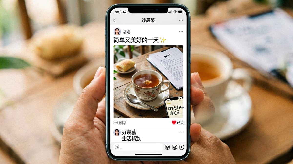 朋友圈里的精致生活，全靠凌晨三点的美颜和谎言