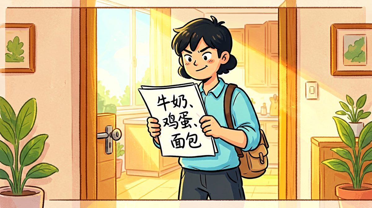 出发前信誓旦旦：今天只买必需品！