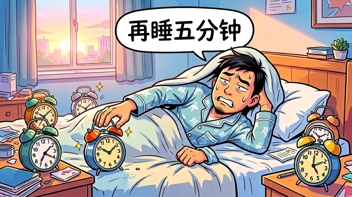 闹钟响了八百遍，还是起不来