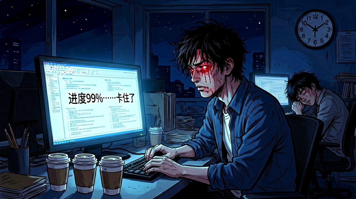 凌晨两点的办公室，只有咖啡懂我的苦