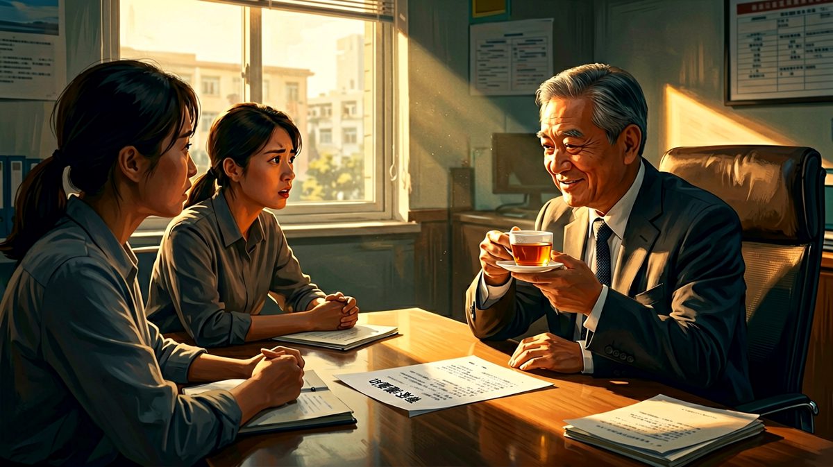 员工紧张地问：'老板，加薪的事……'老板慢悠悠喝了一口茶：'公司今年效益不好，但你不用担心，工资虽然没涨，我们的福利一直在涨——比如免费零食从五种增加到四种'