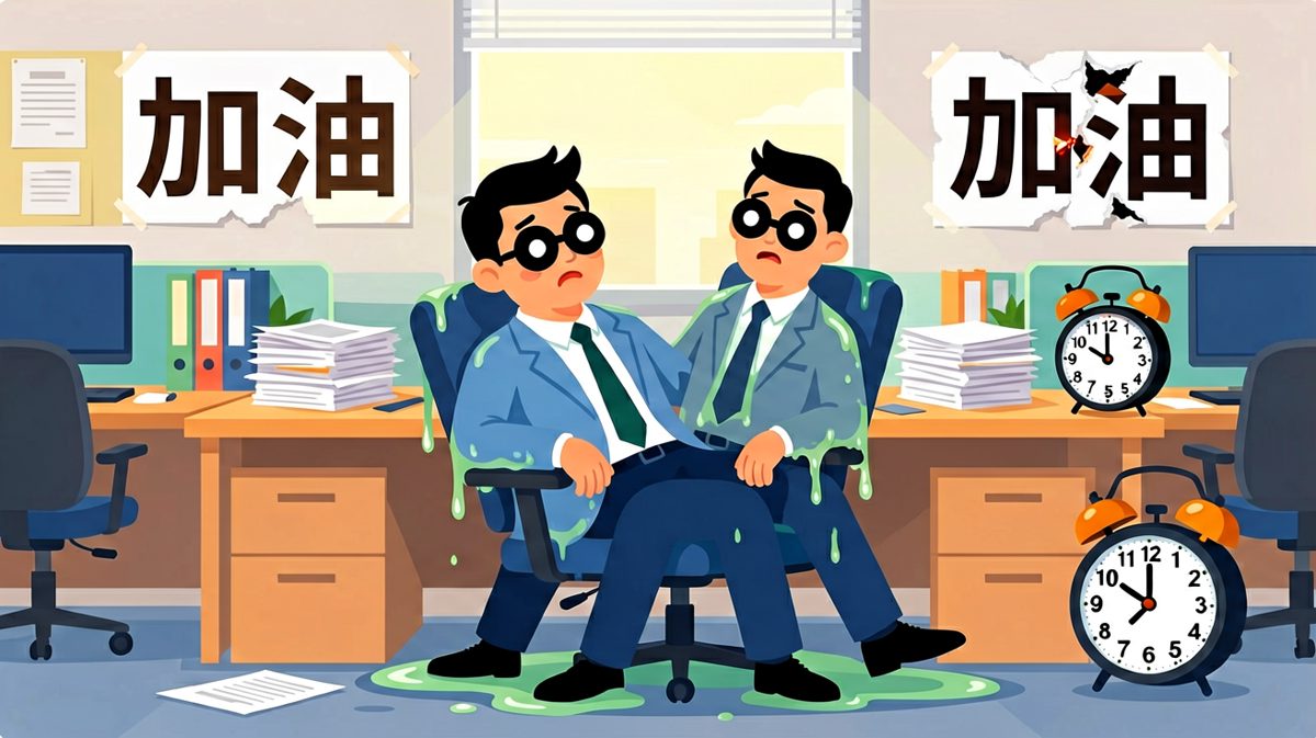 周一早八的灵魂状态：人已到，魂还在床上。