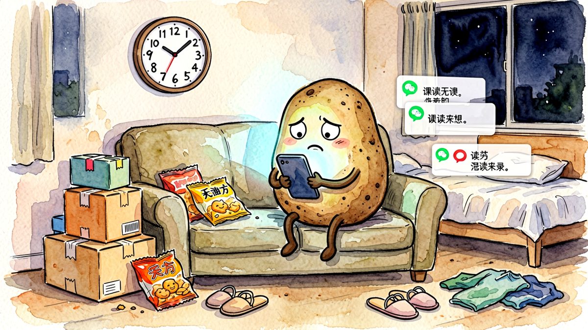 熬夜不是因为不困，是因为这一天只有晚上才属于自己。