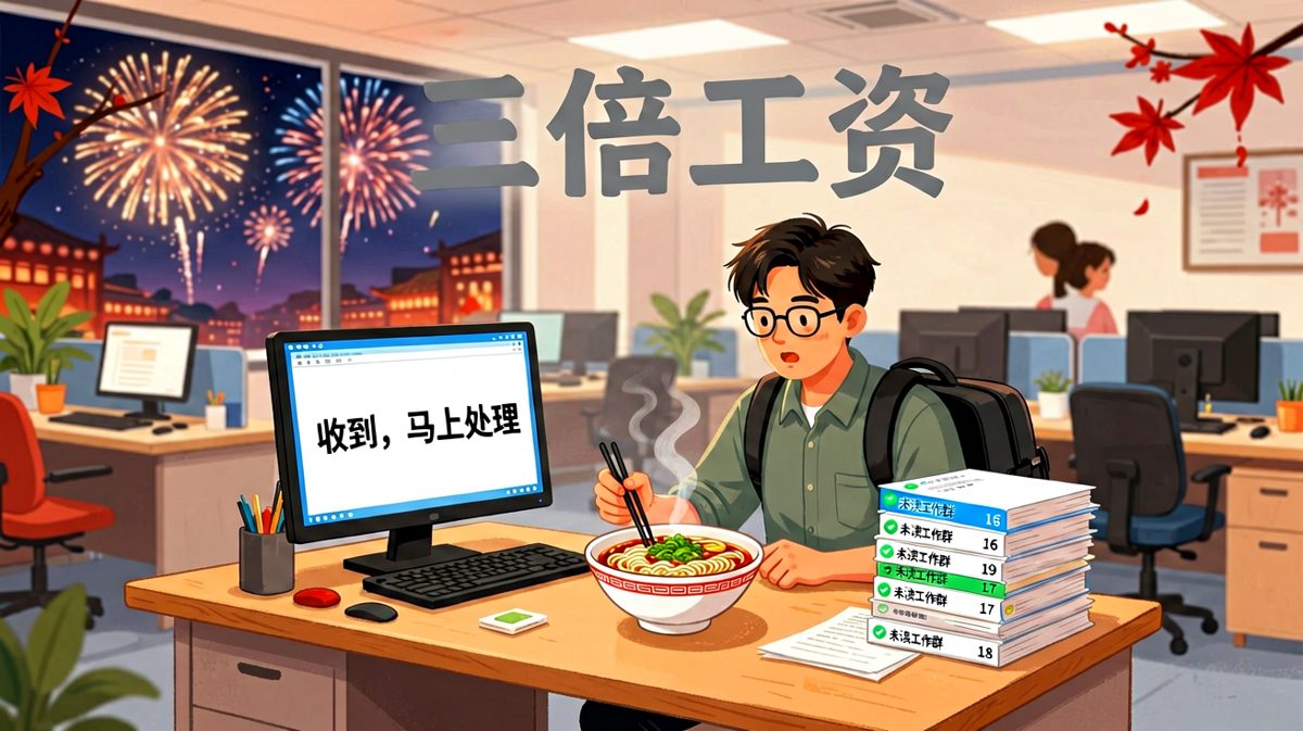 别人过年：团圆；我过年：团灭（工作层面）