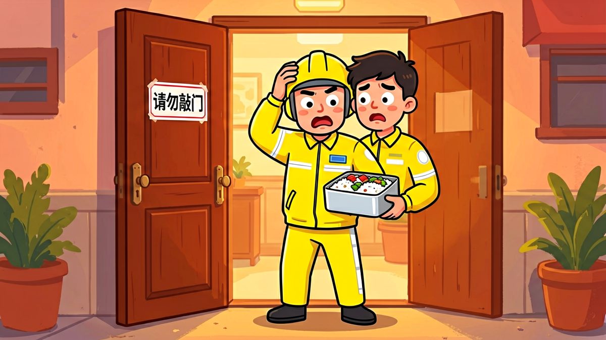 外卖到了但感觉不对