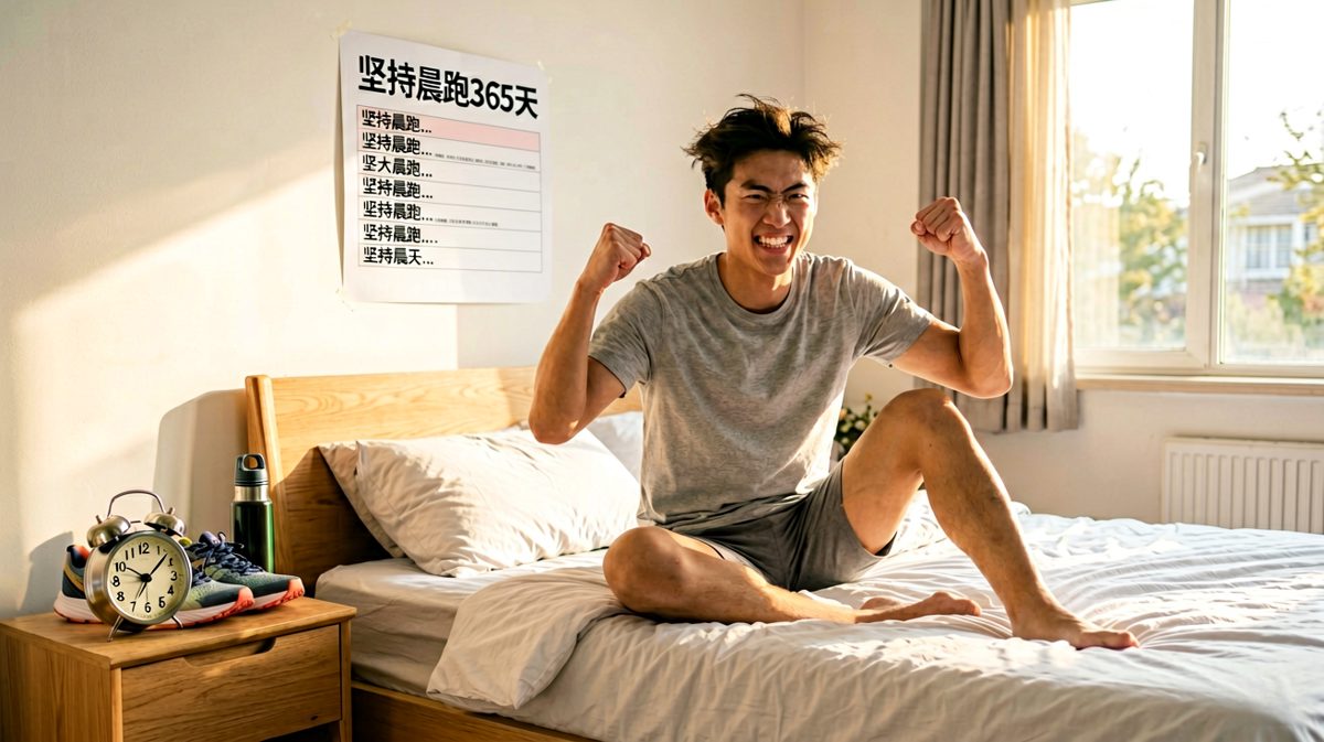 第1格：雄心万丈的早晨，誓要开启跑步人生！