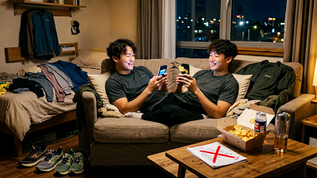 第4格：跑步什么的，明天再说吧……