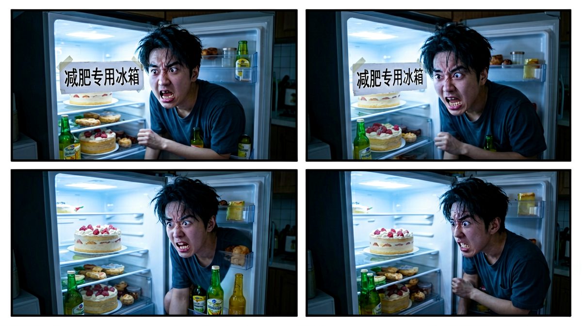 凌晨两点，美食的诱惑战胜了意志