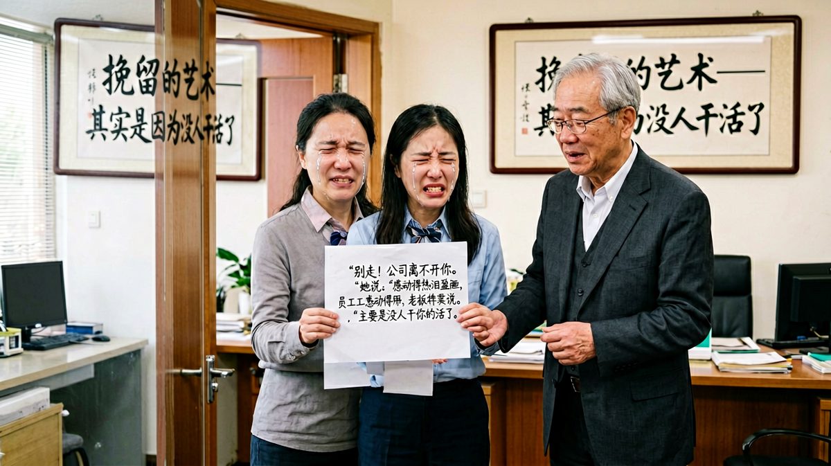 挽留的反转：没人干活了