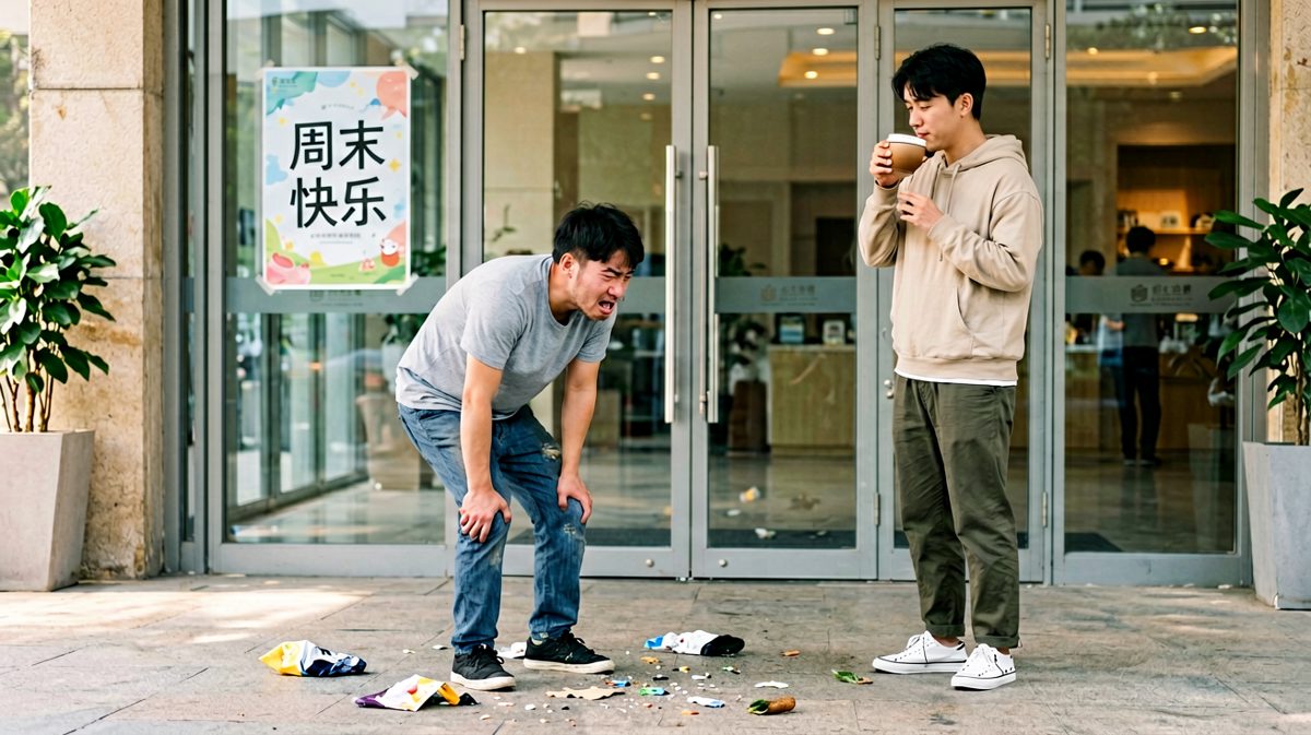 同事淡淡一句：今天周日，你来得挺早啊。