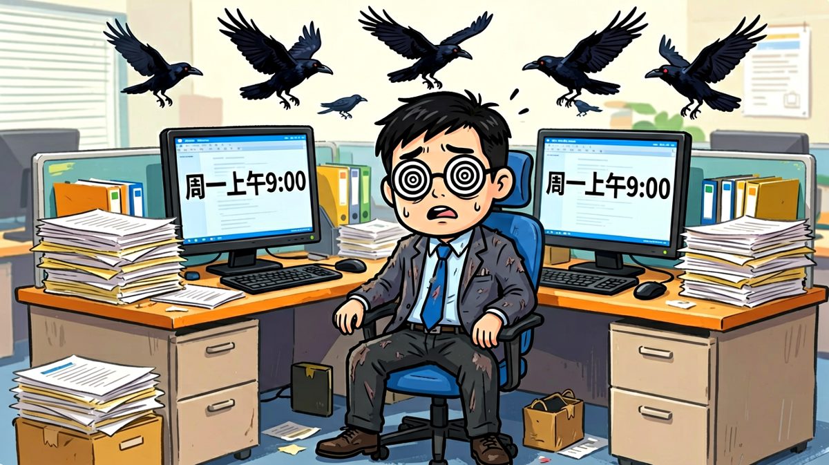 周一综合症发作现场