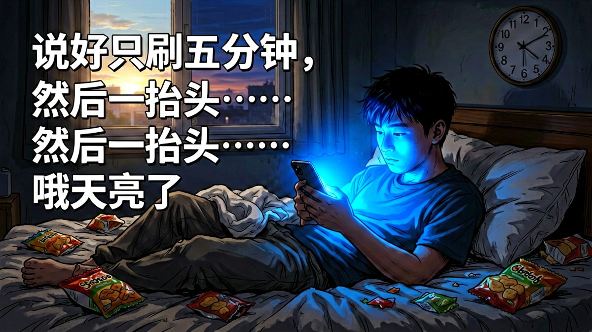 睡前刷手机的经典幻觉：我以为我在控制手机，其实手机在控制我