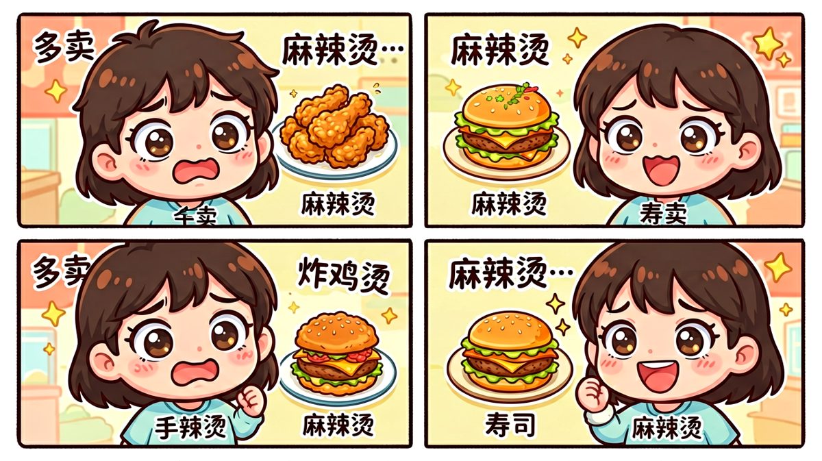 点开外卖APP那一刻，选择困难症爆发了。
