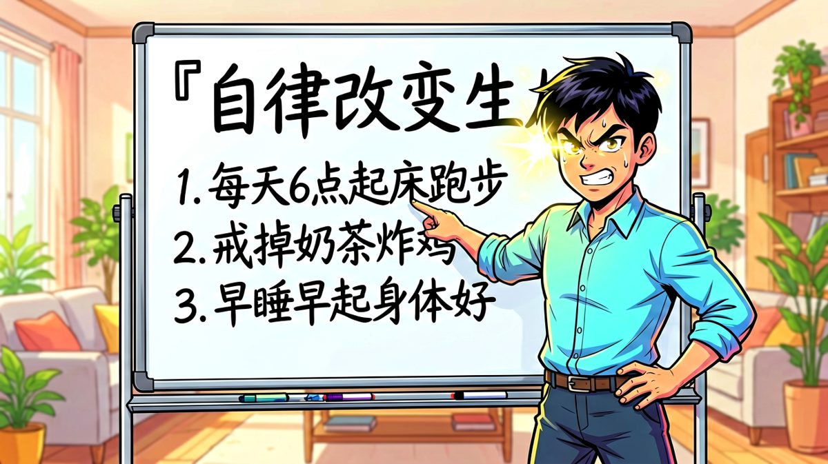 雄心壮志立下flag，感觉自己已经成功了一半