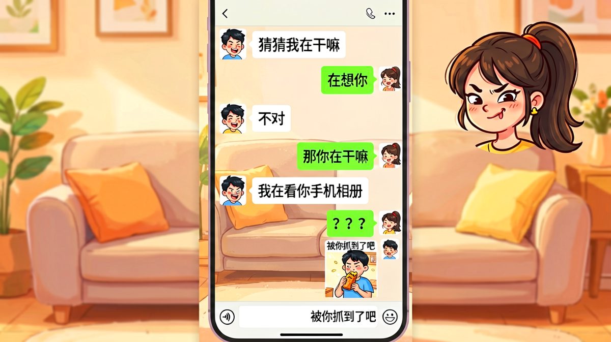 猜猜我在干嘛？结果你才是那个正在偷吃的人！