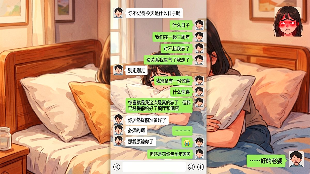 忘了纪念日？不，是预判了你的预判，提前准备好的'意外'惊喜！