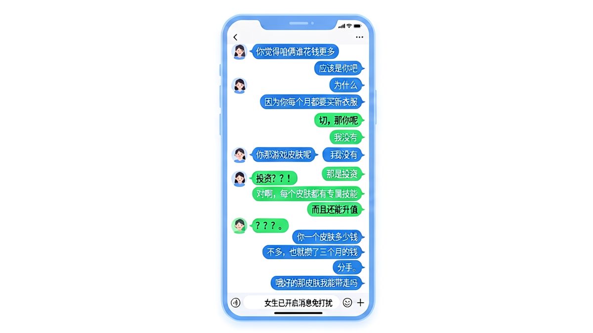 用三个月工资买皮肤还说这是投资