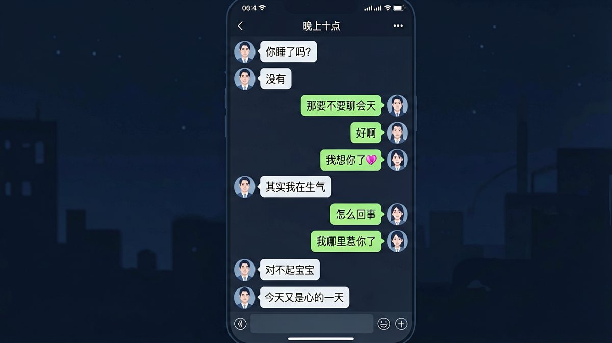深夜翻车现场：男生忘记点赞惹毛女友
