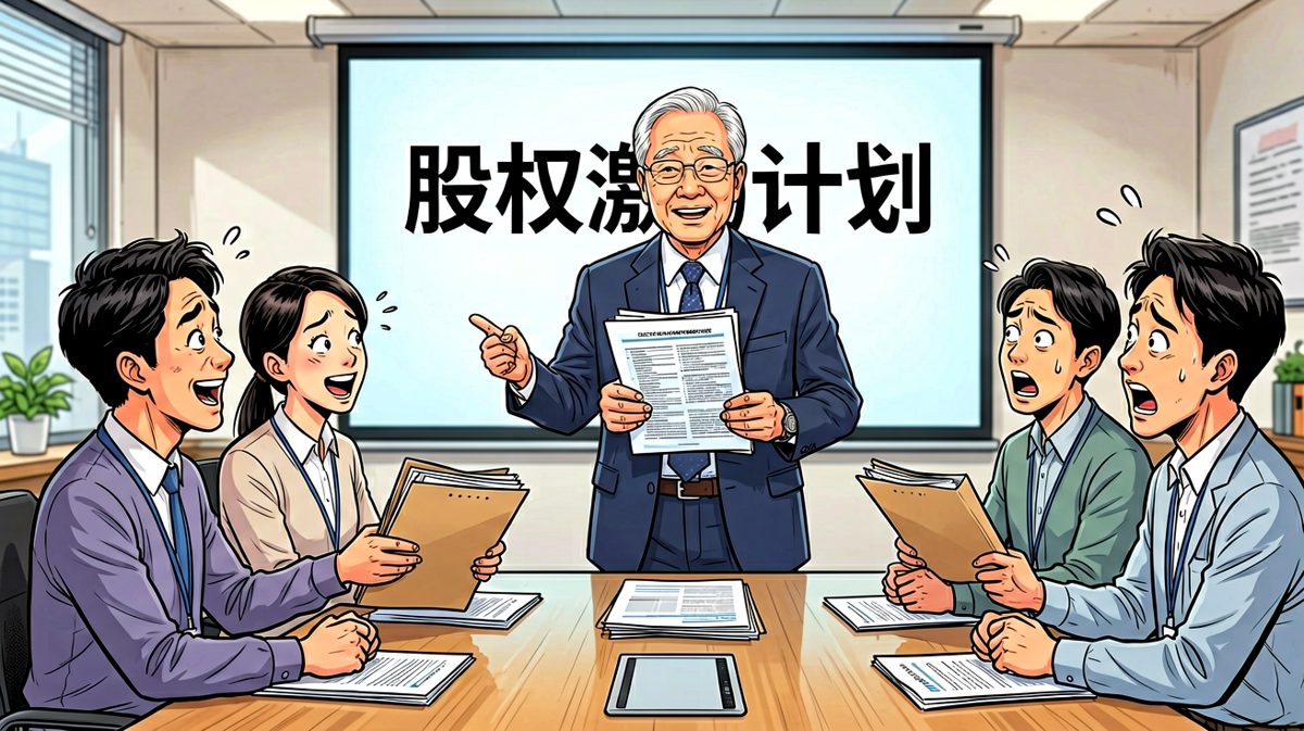 老板：「你好好干，未来给你期权！」员工打开一看：期权证上写着「骑驴找马，慢慢来」。