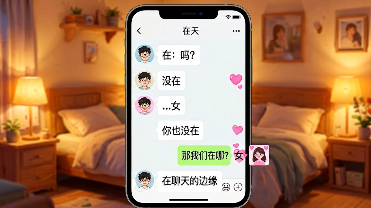 “在吗”经典开场变成哲学提问