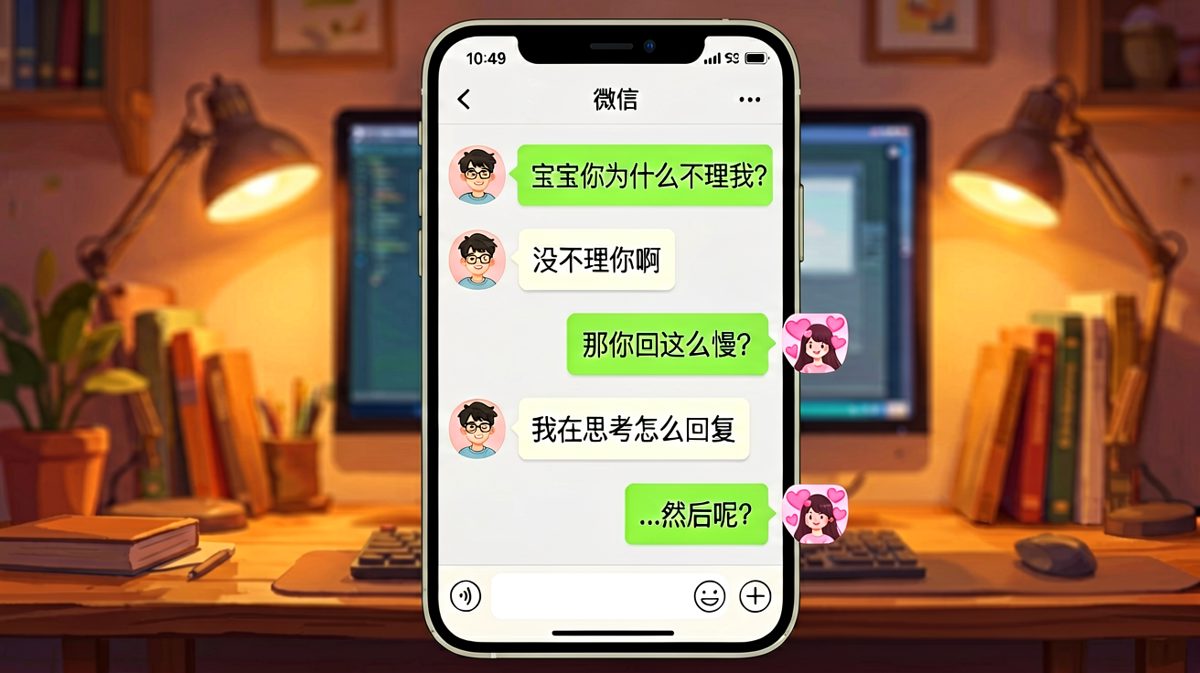 手机聊天变成时空交错