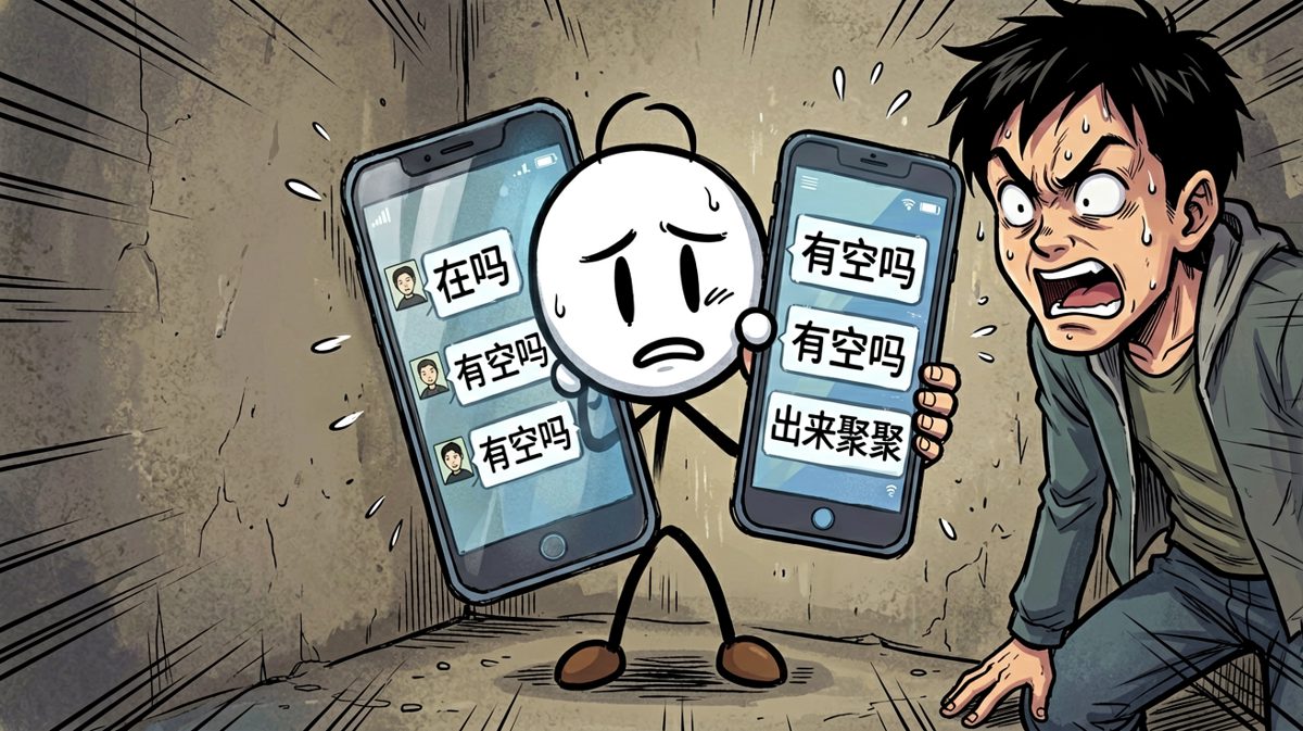 社恐的终极防御：手机就是我的盾牌