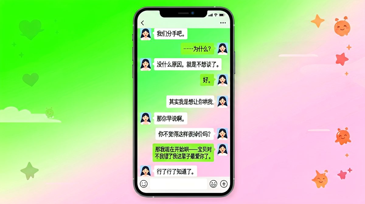 用分手试爱，结果把自己试进了表情包大战。