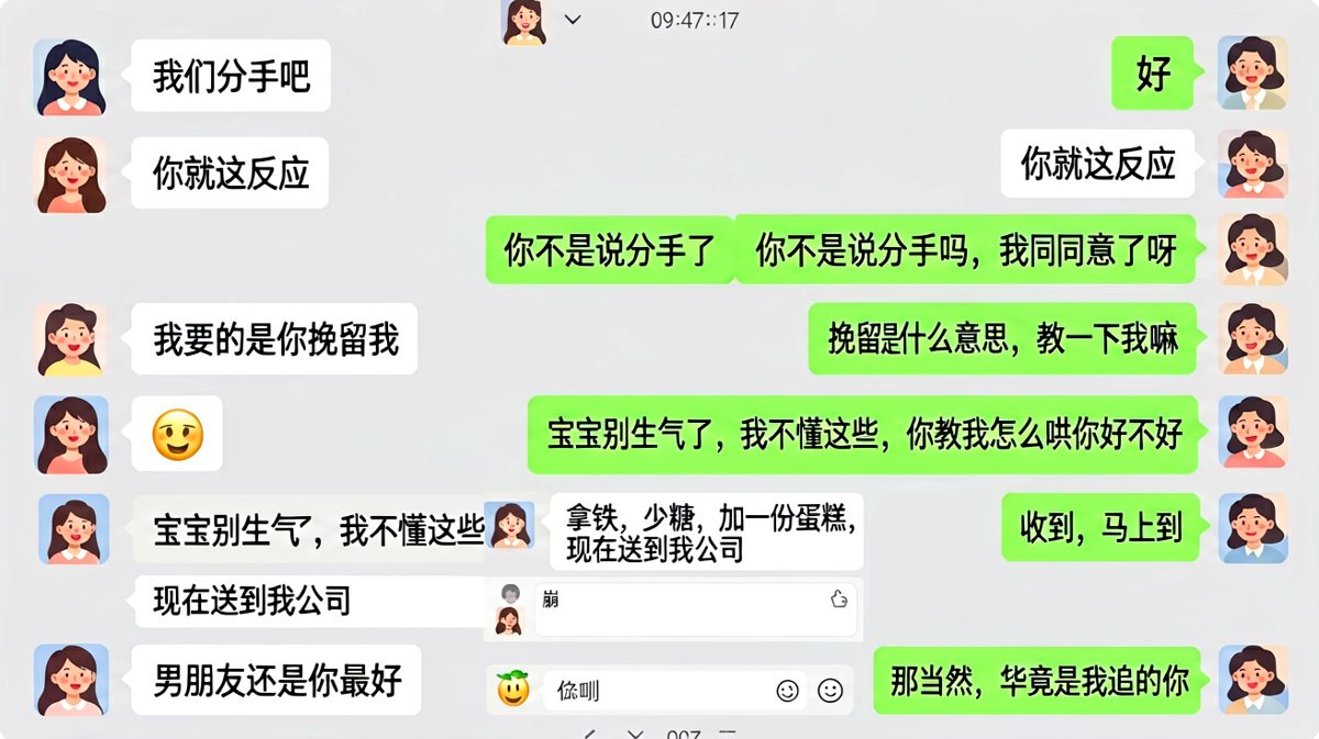 吵架吵出点单技能，这届男朋友有点东西