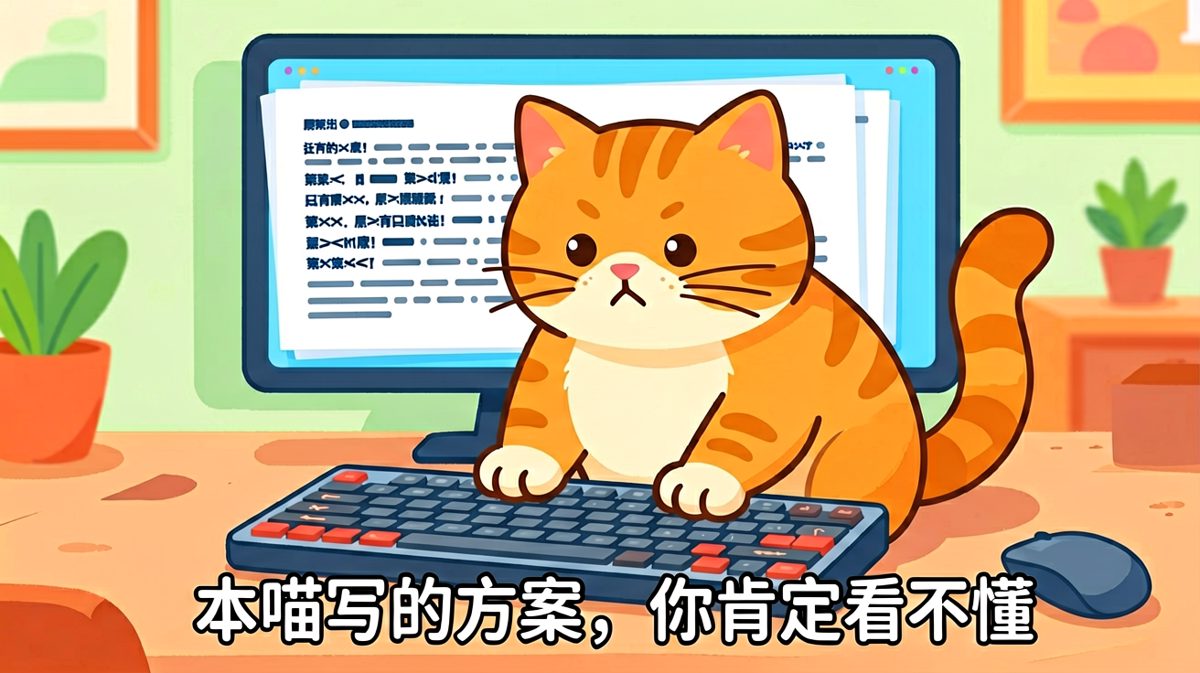 猫主子假装加班，其实键盘全乱码了
