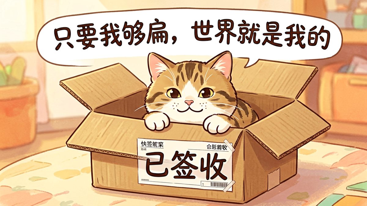 猫咪的定律：如果盒子能装下我，它就是我的床