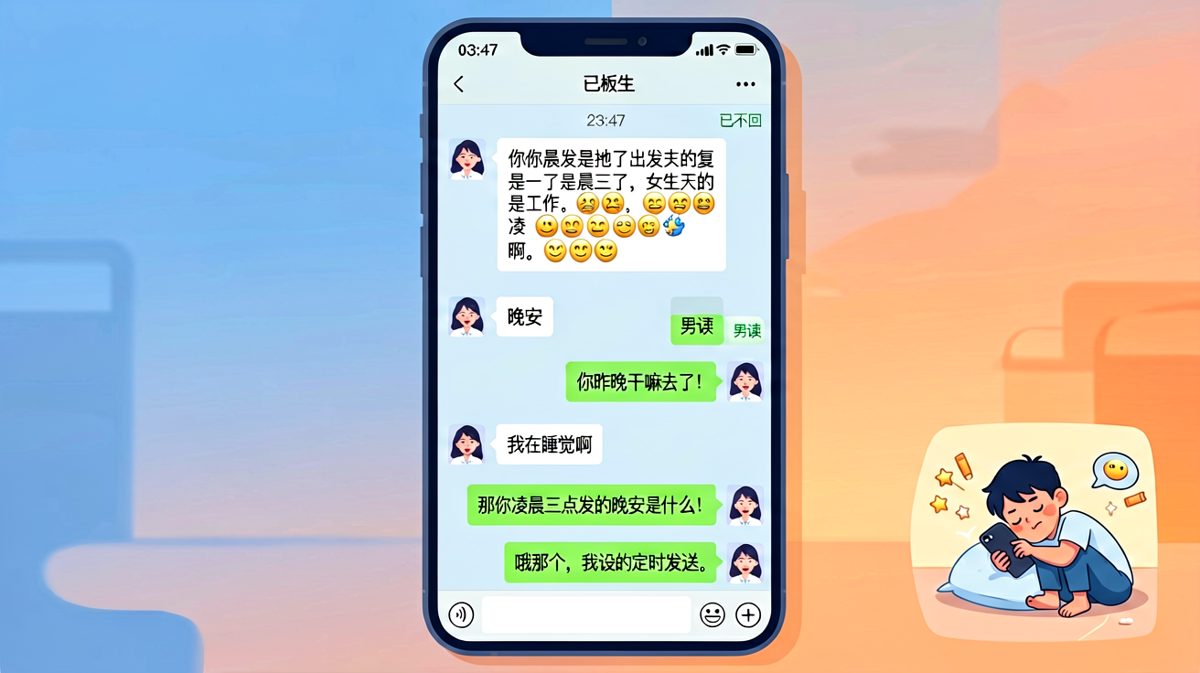 「已读不回」和「定时晚安」之间，隔着一个女人的整个世界。