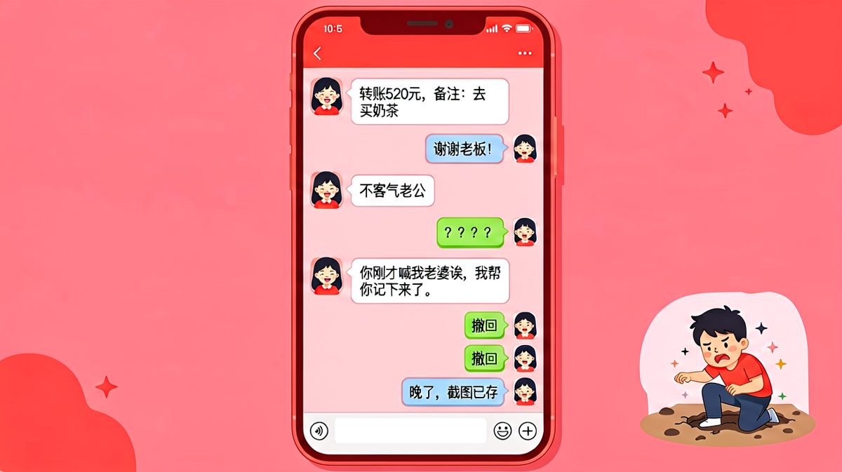 「谢谢老婆」四个字，男生付出了惨痛的代价。