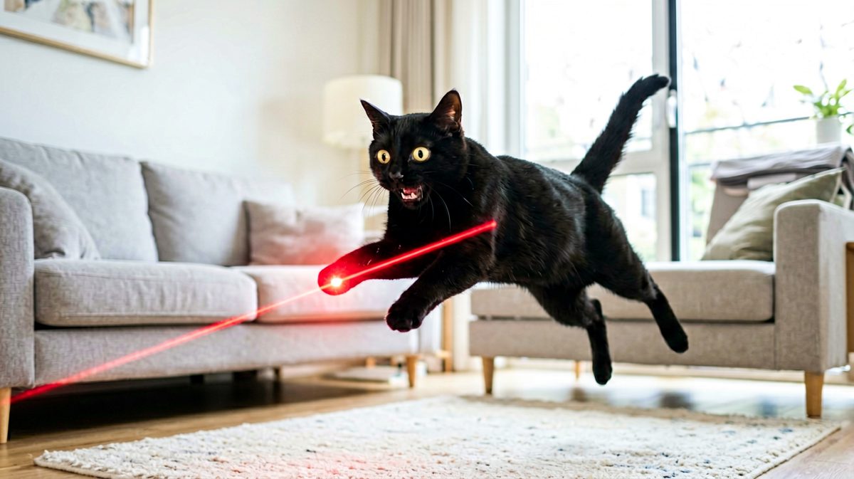 猫：今天必须抓住那个该死的红点！