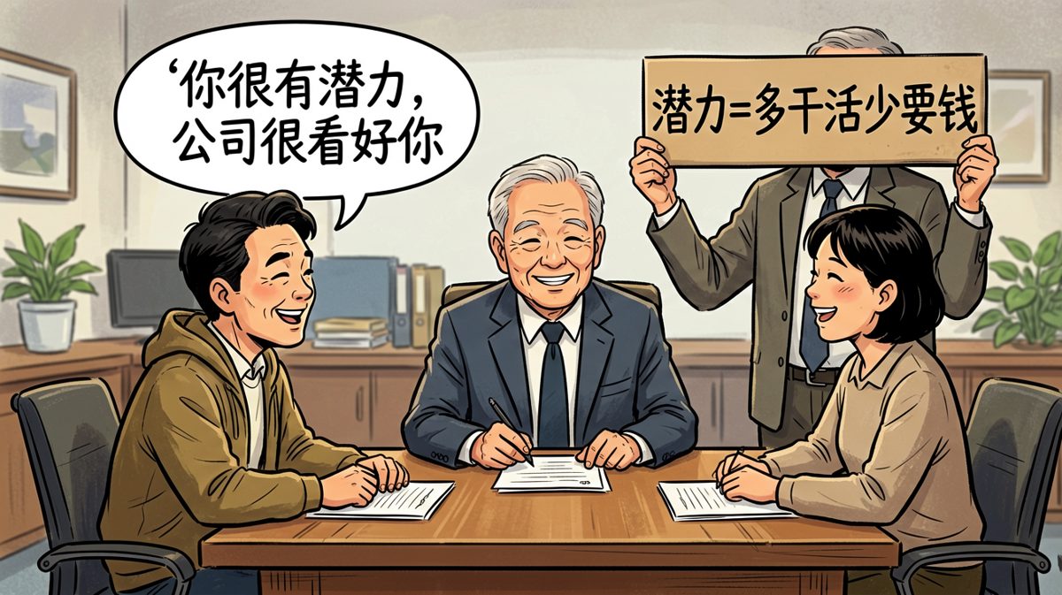老板：'你很潜力'——翻译：活多钱少任你发挥
